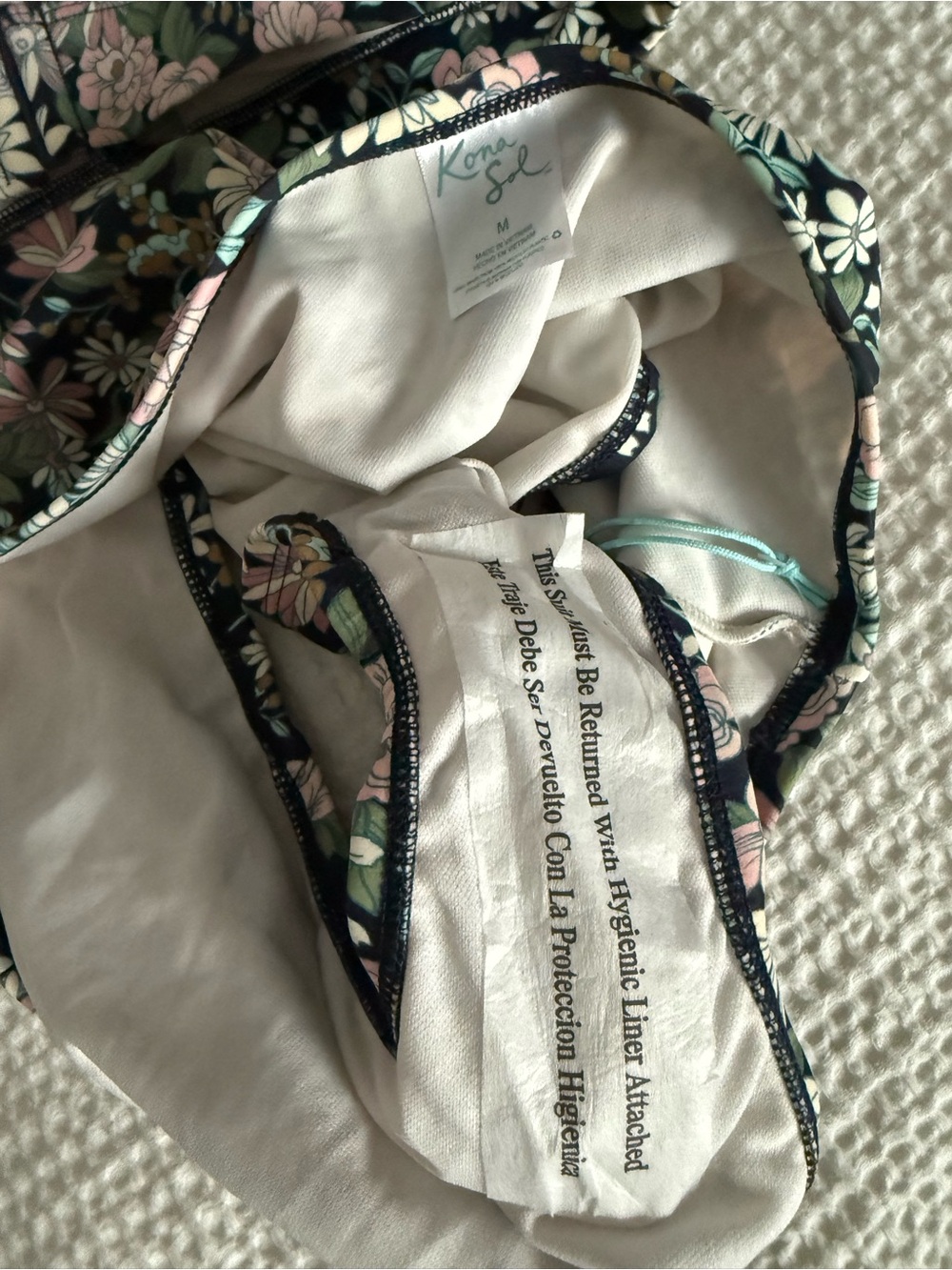 Kona Sol Floral Print Bikini Set - Picture 6 of 9